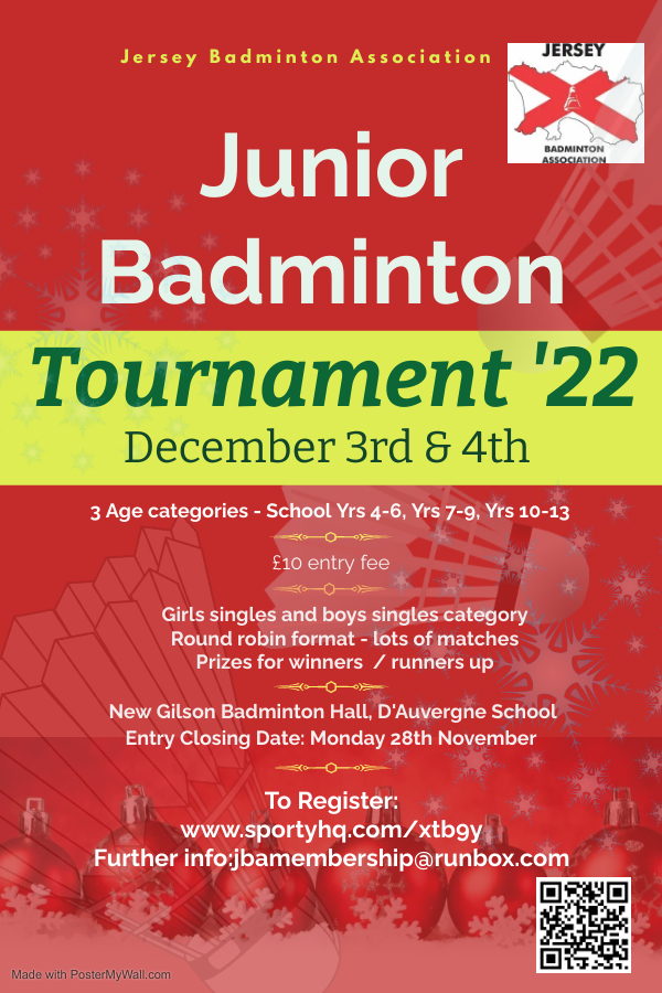 Junior Badminton Tournament • Jersey Sport