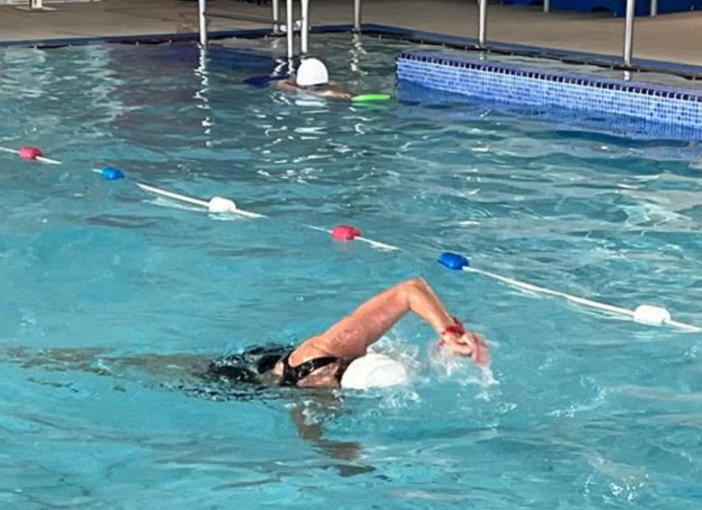 Swim indoors